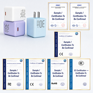 Cargador Rápido GaN de 30W, Tipo-C, OTP, OVP, Enchufe Estadounidense, Adaptador de Pared Compacto para Dispositivos Móviles, Viajes, Hogar y Oficina - Product Image 3