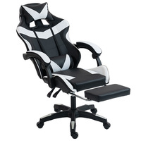 Chaise de jeu ergonomique Yazhi soigneusement sélectionnée, dossier haut, accoudoirs intégrés, appui-tête – confortable pour les longues heures de travail au bureau