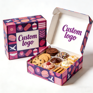 Boîte en carton kraft avec compartiments pour sauces, churros, pain, gâteaux, emballage pour collations, boîte à gaufres, boîte à biscuits émietlés - Product Image 4