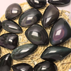 Obsidienne arc-en-ciel naturelle de haute qualité en gros, magnifique artisanat brut d'obsidienne pour la décoration de la maison et du jardin - Product Image 4