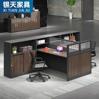 XTBGZ-003 Xitian Ensemble de bureau moderne en L avec chaise, en panneau mélaminé, design extensible, processus de scellement des bords complet, personnalisable
