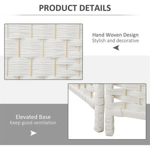 Pantalla de Privacidad Plegable de 3 Paneles, Divisor de Habitaciones Moderno de Tela Opaca - Product Image 4