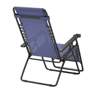 China Portable Metal <b>Folding</b> Oversize Reclining Used Zero Gravity Chair with Cup Holder Sleeping Footrest for Park-Wholesale - Product Image 6