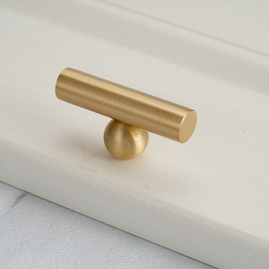 Solid Brass Elegant Modern Bar Pull, Solid Brass Single Hole <strong>Handle</strong> for <strong>Flush</strong> Mount on Cabinet and Furniture - Product Image 6