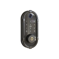 Cerradura Inteligente con Huella Digital, Cerradura Digital con Teclado y Huella Digital Bluetooth Tuya, con Desbloqueo por Código y Llave