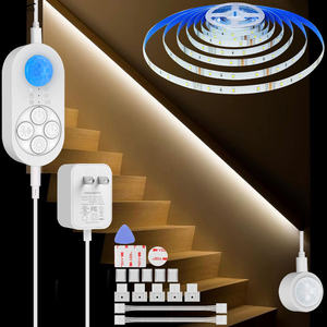 Dual Interior Motion Sensor <span class=keywords><strong>Light</strong></span> Strip Plug-in LED Stair <span class=keywords><strong>Light</strong></span> com duplo movimento Sensor PCB Lâmpada Corpo - Product Image 1