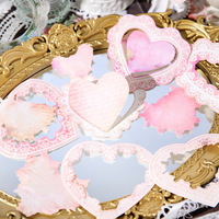30 pièces/paquet matériel Waltz en papier bricolage cahier Collage Base décoration matériel Message mémo 7 modèles