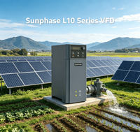 Contrôleur de pompe solaire haute performance Sunphase certifié CE 2,2 kW, entrée large plage de tension, applications pour pompes immergées VFD