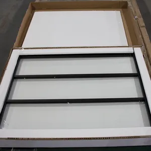 Prefab Homes And Container House Steel Windows And Doors Low Cost From China Black Waterproof Customized Glass Frame Style