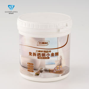 Pot en plastique blanc de 1 L avec couvercle facile à ouvrir, <span class=keywords><strong>parfait</strong></span> pour les produits alimentaires de vente au détail et la personnalisation de la marque - Product Image 3