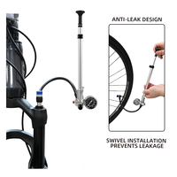 Pompe à air manuelle BAIMEI pour fourche arrière de vélo avec manomètre, 400 PSI, en alliage d'aluminium, pour vélos de montagne/route