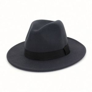 Fashion Men's Stylish Character Casual Wide Brim Fedora Printed <b>Band</b> Black <b>Hat</b> - Product Image 2