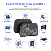 M9 Mini clavier sans fil tactile Combo BT RGB Air Mouse contrôle vocal Compatible avec PC Smart Phone TV Box