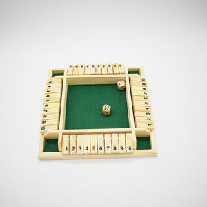 Nuevo Diseño de Mini Juego de Dados, Juego de Mesa de Dados de Madera para Familias, Juego de Dados Shut the Box - Product Image 1