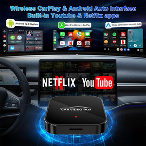 Boîte CarPlay sans fil 3 en 1 avec double WiFi, 4+32 Go, adaptateur de voiture, streaming YouTube, Netflix, TikTok, vidéo Android, boîte AI pour véhicules - Product Image 2