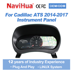 หน้าปัดดิจิตอลรถยนต์ดีไซน์ใหม่ Navihua ระบบ Linux รองรับ Carplay จอ LCD สำหรับ Cadillac ATS ปี 2014-2017 - Product Image 2