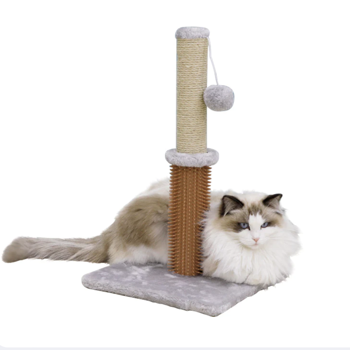 Cat Scratching Post with Massage Comb law Scratcher with Sisal Rope and Covered with Soft Smooth