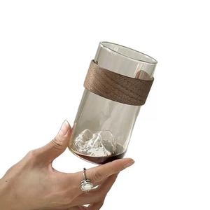 Taza de vidrio transparente de borosilicato de alta resistencia a la temperatura, taza de té de una sola capa para oficina, juego de tazas de té para el hogar. - Product Image 1