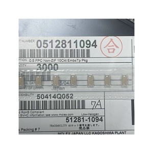 51281-1094 ขั้วต่อ FFC FPC 10 ขา 0.5 มม. แบบงอ - Product Image 1