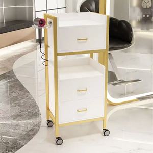 2026 Barber Shop Tool Cabinet, <b>Small</b> Cart, Hair Salon Special Tool <b>Table</b>, Multifunctional <b>White</b> - Product Image 1