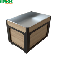 Étagère de présentation flexible en métal pour fruits et légumes, système de remplissage rapide pour la logistique, idéale pour les marchés de gros de produits horticoles
