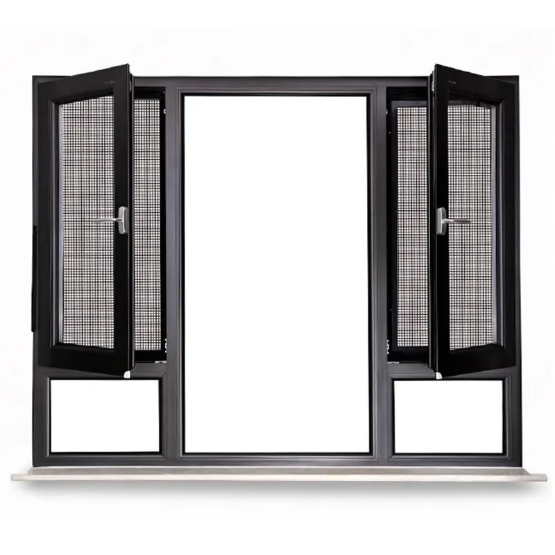 China customized house window best design aluminium narrow frame casement windows