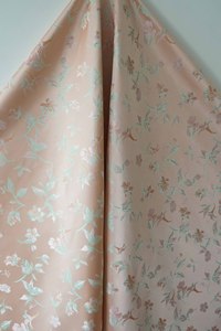 Nouveau tissu Jacquard floral coloré en poudre de brocart de chanson d'imitation de style chinois - Product Image 6