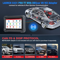 Lancez le X431 Pro TT 2026 : Outil de Diagnostic Complet pour la Plupart des Voitures 12V, Scanner OBD2 CAN FD & DOIP avec 38 Fonctions de Réinitialisation
