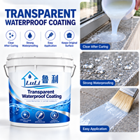 Revêtement liquide blanc laiteux transparent imperméable pour surfaces de carrelage existantes avec finition transparente après durcissement