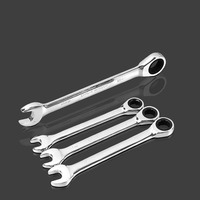 Clés à cliquet métriques universelles chromées 6MM-32MM Clés dynamométriques 21mm pour réparation industrielle et automobile Outils à main personnalisables OEM