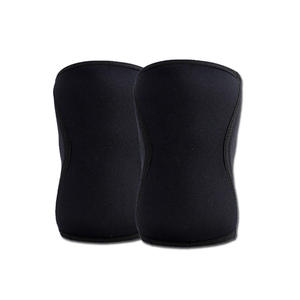 Genouillères de compression en néoprène noir et rouge 5mm 7mm pour haltérophilie et fitness, avec logo personnalisé, faible MOQ - Product Image 3