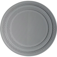 Tapis de séchage de vaisselle en silicone pour comptoir de cuisine Tapis en silicone pour la cuisson Sous-verres de table ronds et souples imprimés sur mesure en silicone
