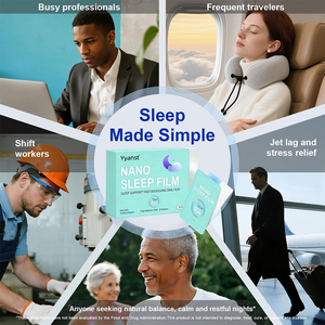 ฟิล์มนาโนช่วยผ่อนคลายจิตใจเพื่อการพักผ่อนที่ดีขึ้น แผ่นอมละลายเร็วสำหรับช่วยการนอนหลับ ผสม GABA และเมลาโทนิน (OEM/ODM) - Product Image 3