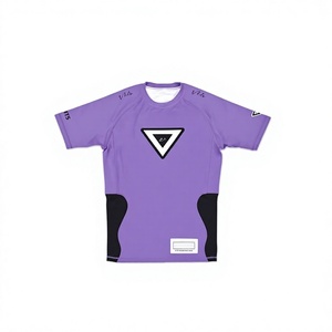 Haut de compression personnalisé pour BJJ, Jiu Jitsu No Gi, Rash Guard, entraînement MMA, t-shirt de performance, vêtements de sport à séchage rapide - Product Image 2