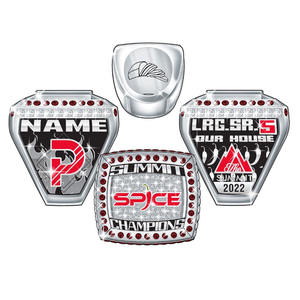 แหวนแชมป์กีฬาเยาวชนแบบกำหนดเองแหวนแชมป์เบสบอลเยาวชน - Product Image 2