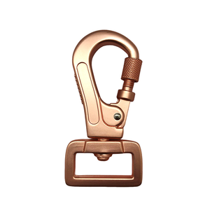 Moschettone per Cani in Lega di Zinco Argento Opaco di Alta Qualità, 26MM con Chiusura a Dado, Anello Girevole e Logo Personalizzato per Guinzaglio - Product Image 2