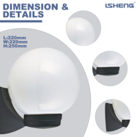 Vente en gros NOUVEAU Lampes murales solaires extérieures étanches 3000K/4000K/6000K CCT alimentées par courant alternatif avec télécommande pour montage mural de jardin