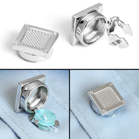 Boutons de manchette en métal pour vêtements, boutons de manchette, boucle tortue, bouton pression personnalisé