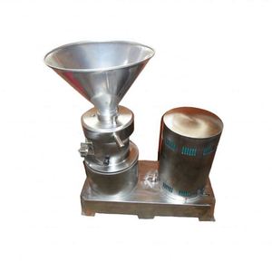 Broyeur électrique industriel de grains de café et usine de traitement du lait végétal pour la fabrication de beurre de cacahuète, de lait de noix de tigre et de lait d'amande - Product Image 5