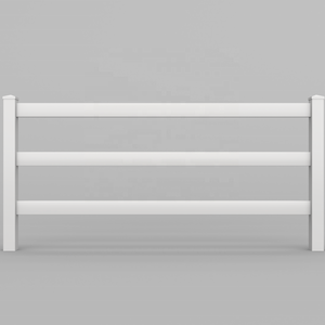 <span class=keywords><strong>3</strong></span>轨白色聚氯乙烯马围栏耐腐蚀室外牧场边界板，用于牲畜保护马围栏农场 - Product Image 6