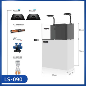 Nieuwe moderne luxe zeewateraquariumset, stille WiFi slimme besturing, geïntegreerde voedingsbox in kaststijl, anti-corrosie frame, vis. - Product Image 6