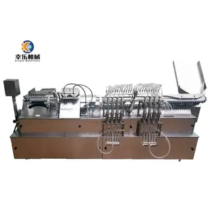 ALG 8 Needles Glass Bottle Packing line Machine Ampoule vials Filling and Sealing Machine
