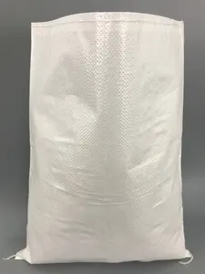 SGglobal Poly Packaging Sack PP Woven Bags 50kg Rice Corn Flour Wheat Heat Seal Plastic Bag Polypropylene Woven Sack For Grain