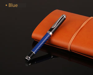 Yüksek maliyetli promosyon çok renkli rulo kalemler özelleştirilmiş karbon fiber kalemler Logo baskı - Product Image 4