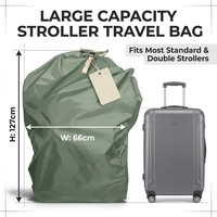 Sac de transport pour poussette, imperméable, pliable, sac de rangement pour poussette de bébé, sac de transport portable pour poussette, sac de transport pour poussette pour bébé, adapté au contrôle à la porte de l'avion