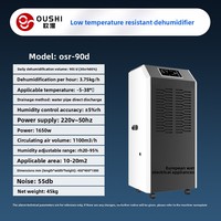 Déshumidificateur électrique de style européen pour entrepôt frigorifique pharmaceutique basse température, haute puissance, contrôle intelligent, capacité 156L/jour, rapide