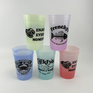 أكواب OEM مخصصة بسعر رخيص للملاعب أكواب بلاستيكية لبيرة حفلات الزفاف كوب للمناسبات مع شعار - Product Image 4