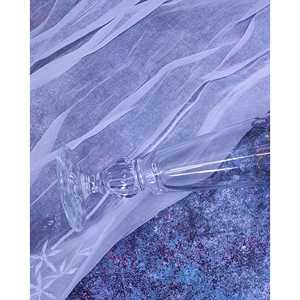 Ensemble de 12 flûtes en cristal sérigraphiées Dionigi, élégants ensembles de service pour boissons - Product Image 3