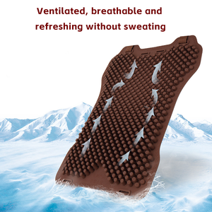 Kaymaz araba koltuk minderi soğutma jeli ve masaj düğümleri ile | Kamyon/Van sürücüleri için havalandırmalı silikon ped - Product Image 5