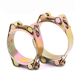 Collier de serrage à double rouleau en T, zingué, haute résistance, pour tuyau de distribution d'huile et de <span class=keywords><strong>gaz</strong></span> en milieu pétrolier - Product Image 1